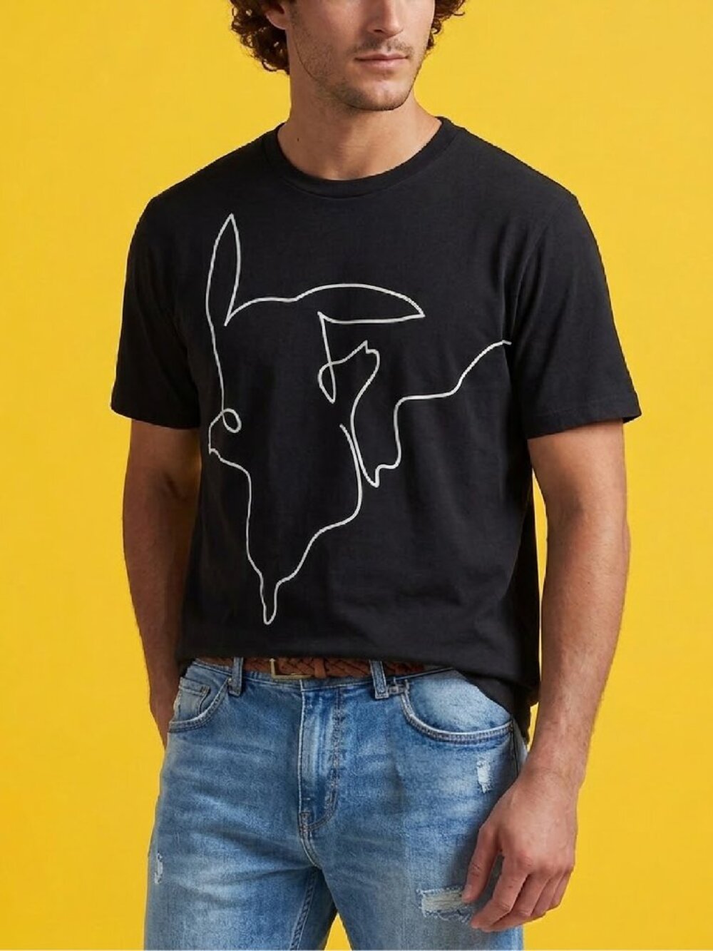 2017 UNIQLO x Nintendo UTGP Pokémon Pikachu Line Art Tee - M